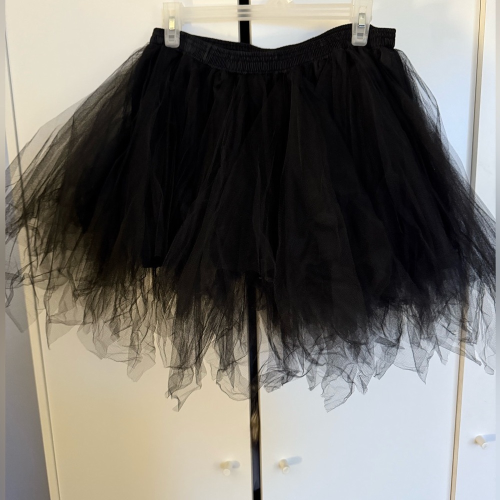 Elegant Black Tulle Skirt
